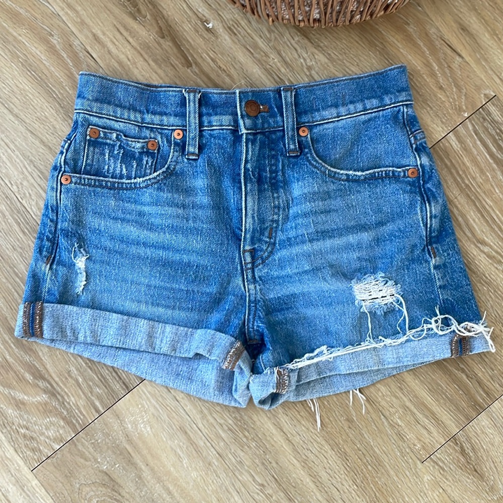 Madewell High Rise Denim Shorts Womens Size 24